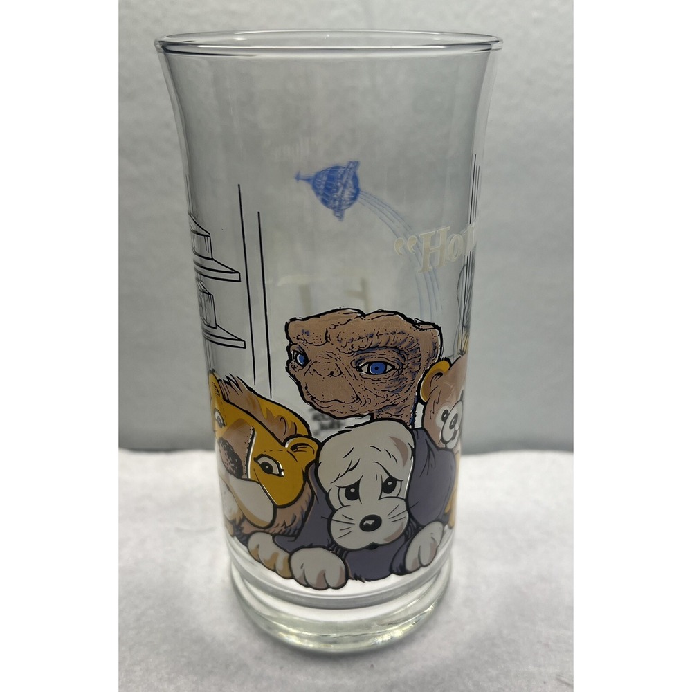 1982 E.T. "Home" Pizza‎ Hut glass ET The Extra Terrestrial VINTAGE